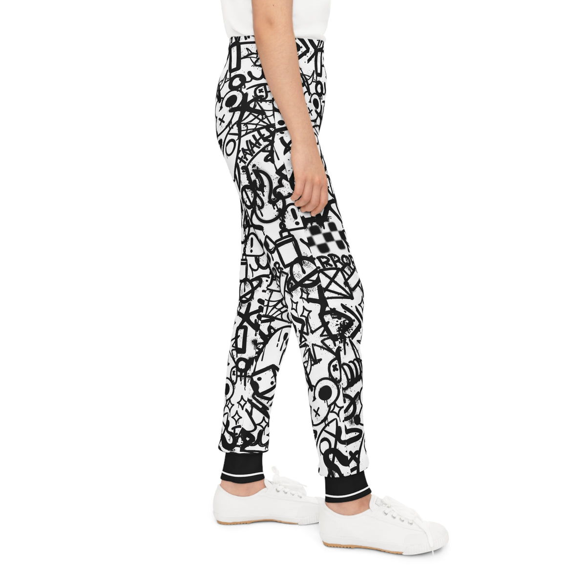 FAYAH KIDS OLIO BLACK AND WHITE JOGGERS