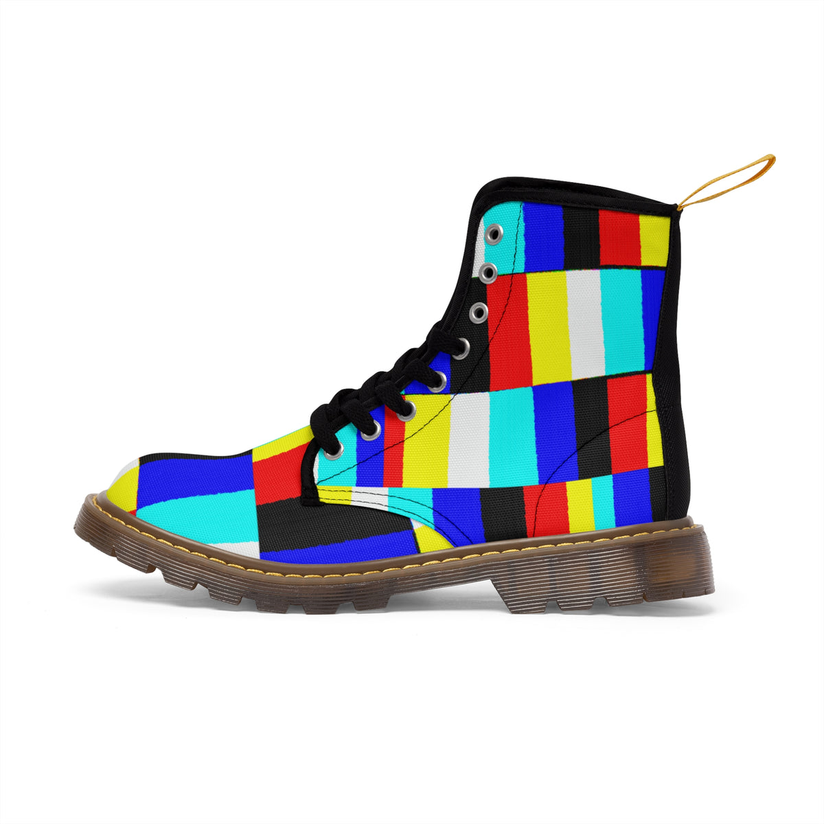 GLITCH Men's Canvas Boots