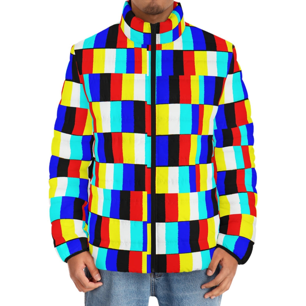 GLITCH Men's Puffer Jacket