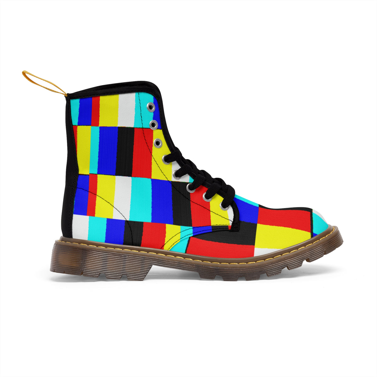 GLITCH Men's Canvas Boots