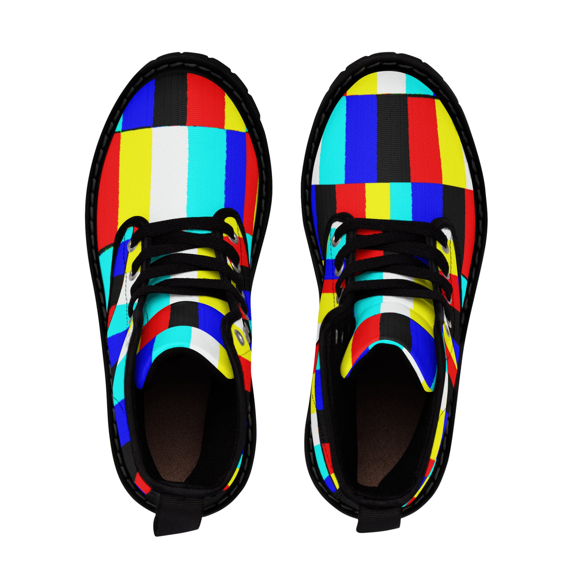GLITCH Men's Canvas Boots