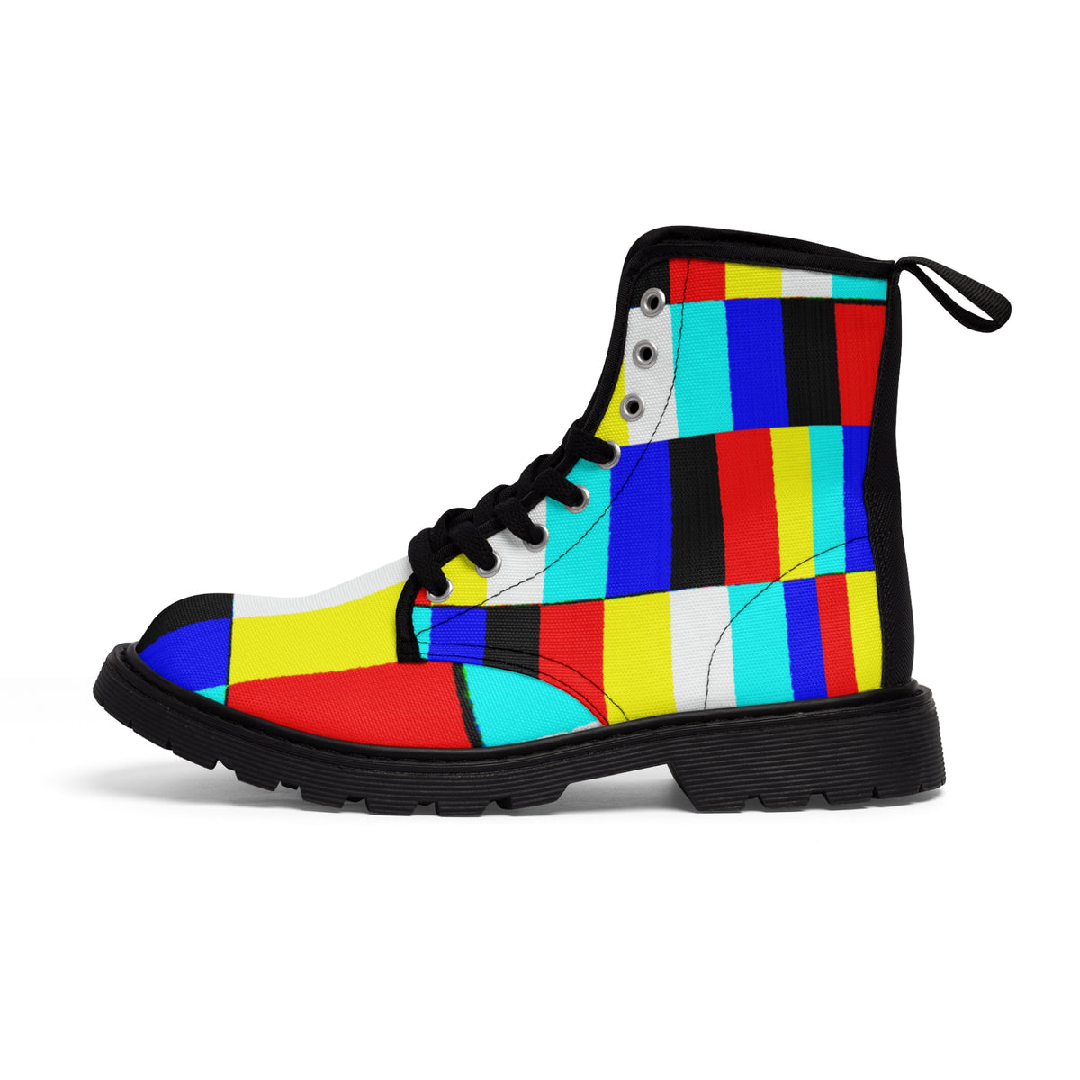 GLITCH Men's Canvas Boots