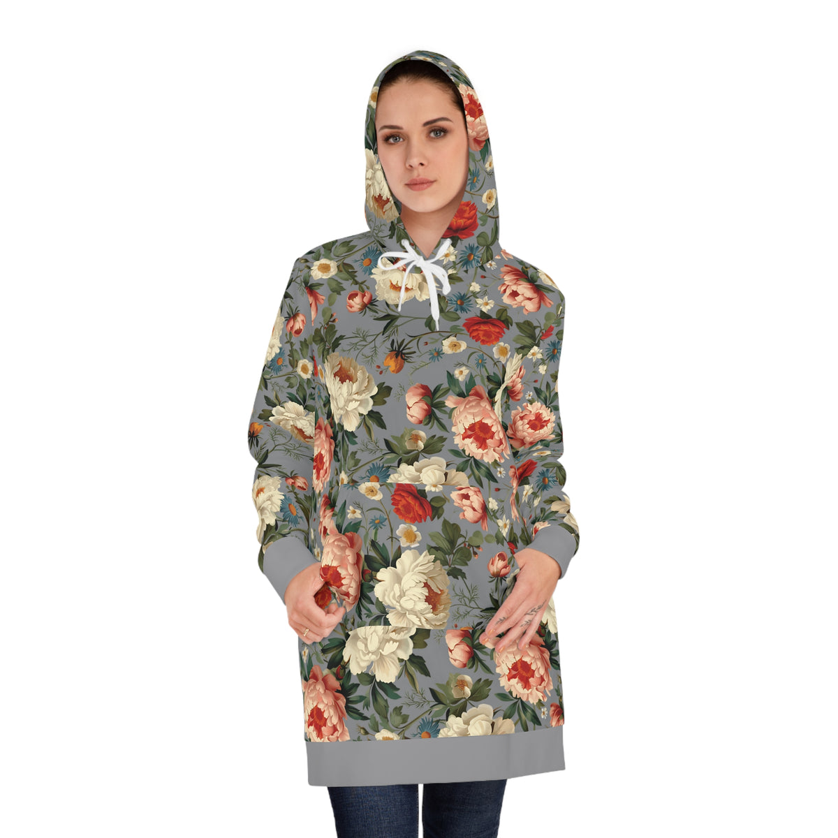 PERENNIAL Women's Hoodie Dress (grey)