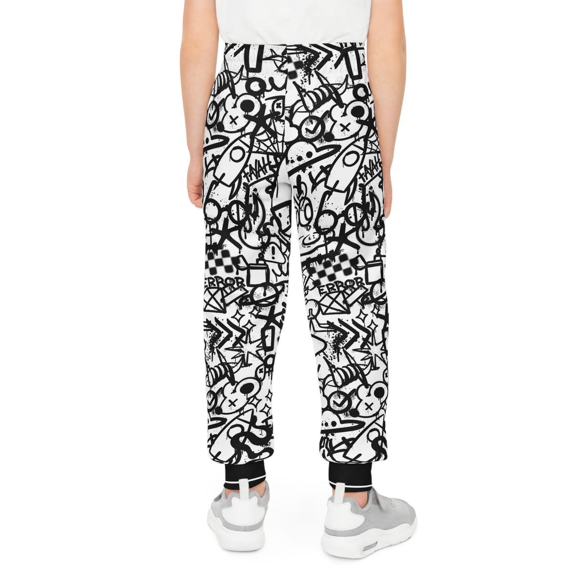 FAYAH KIDS OLIO BLACK AND WHITE JOGGERS