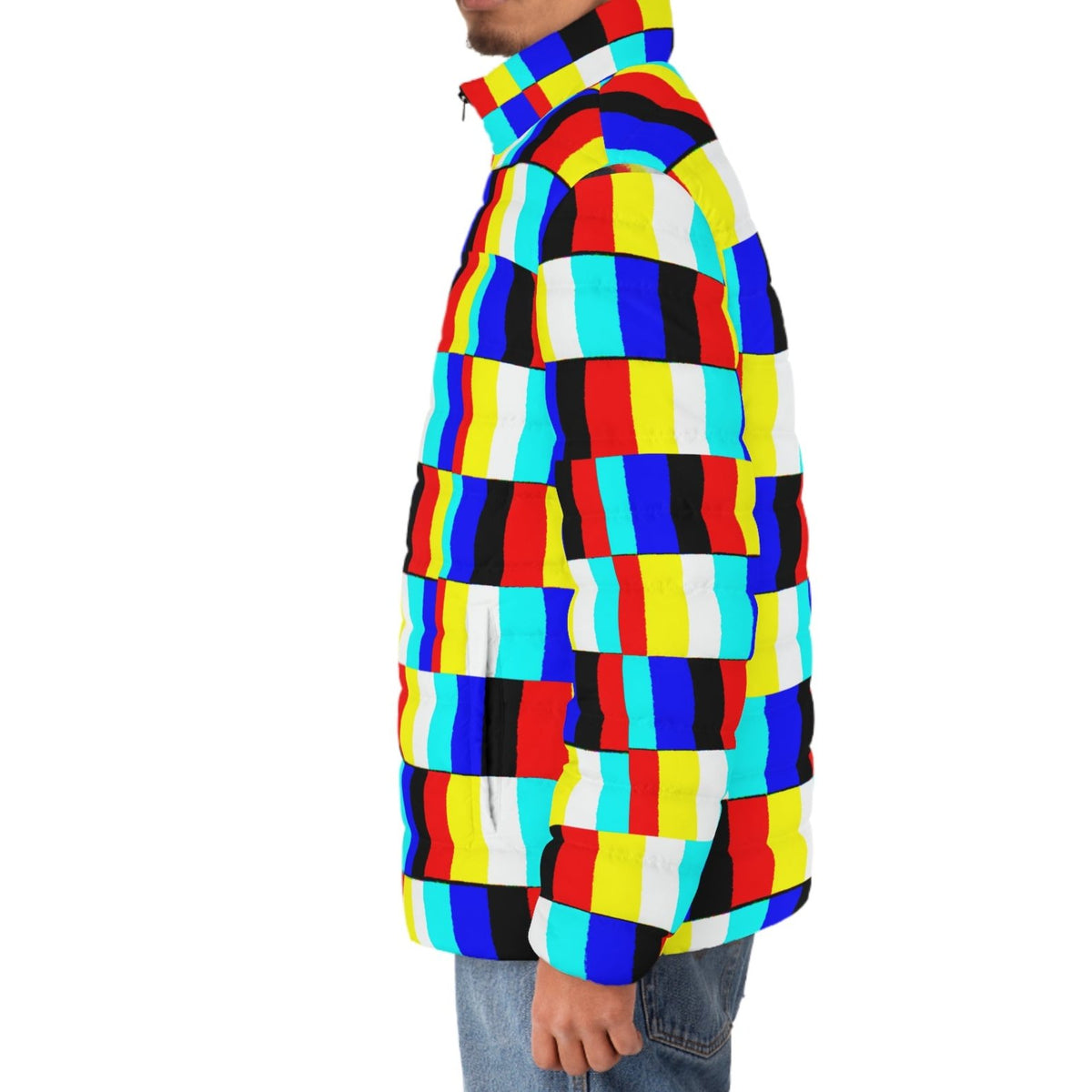 GLITCH Men's Puffer Jacket