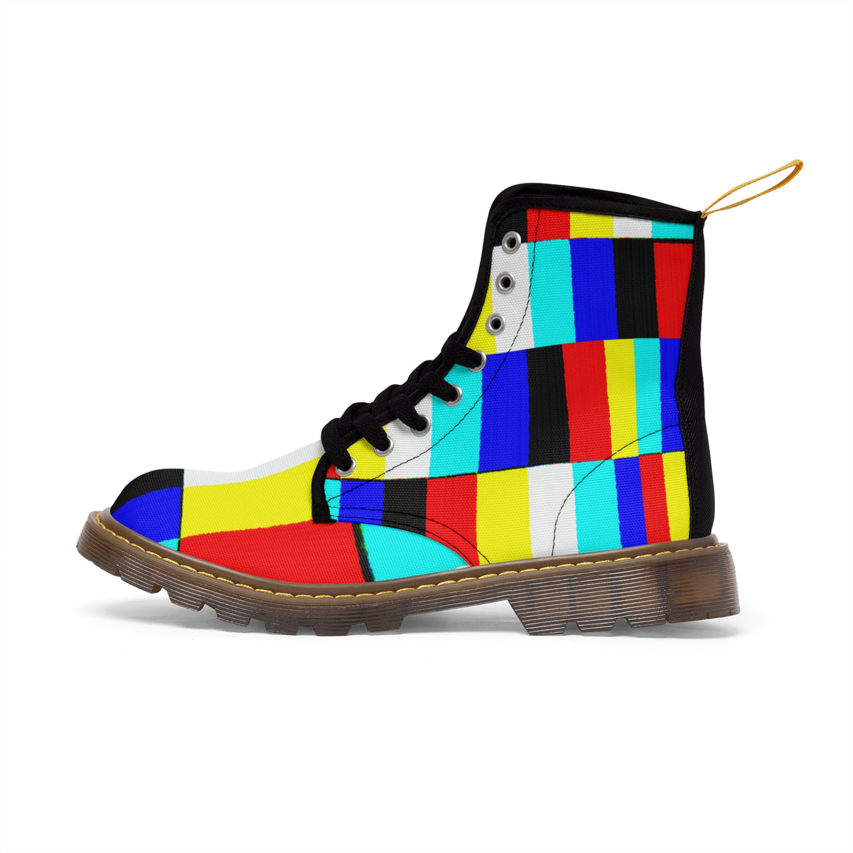 GLITCH Men's Canvas Boots