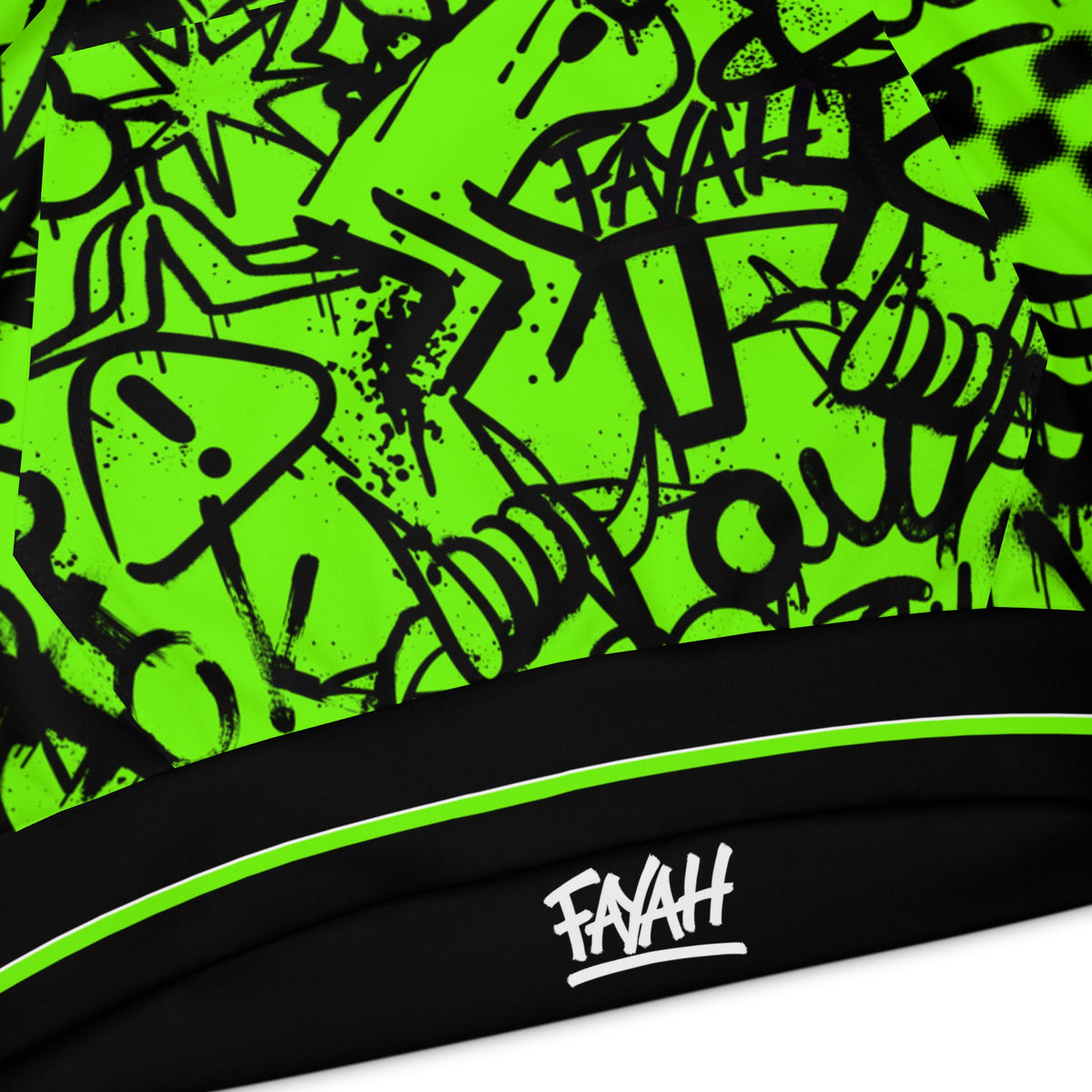 FAYAH KIDS OLIO (BLACK/GREEN) HOODIE