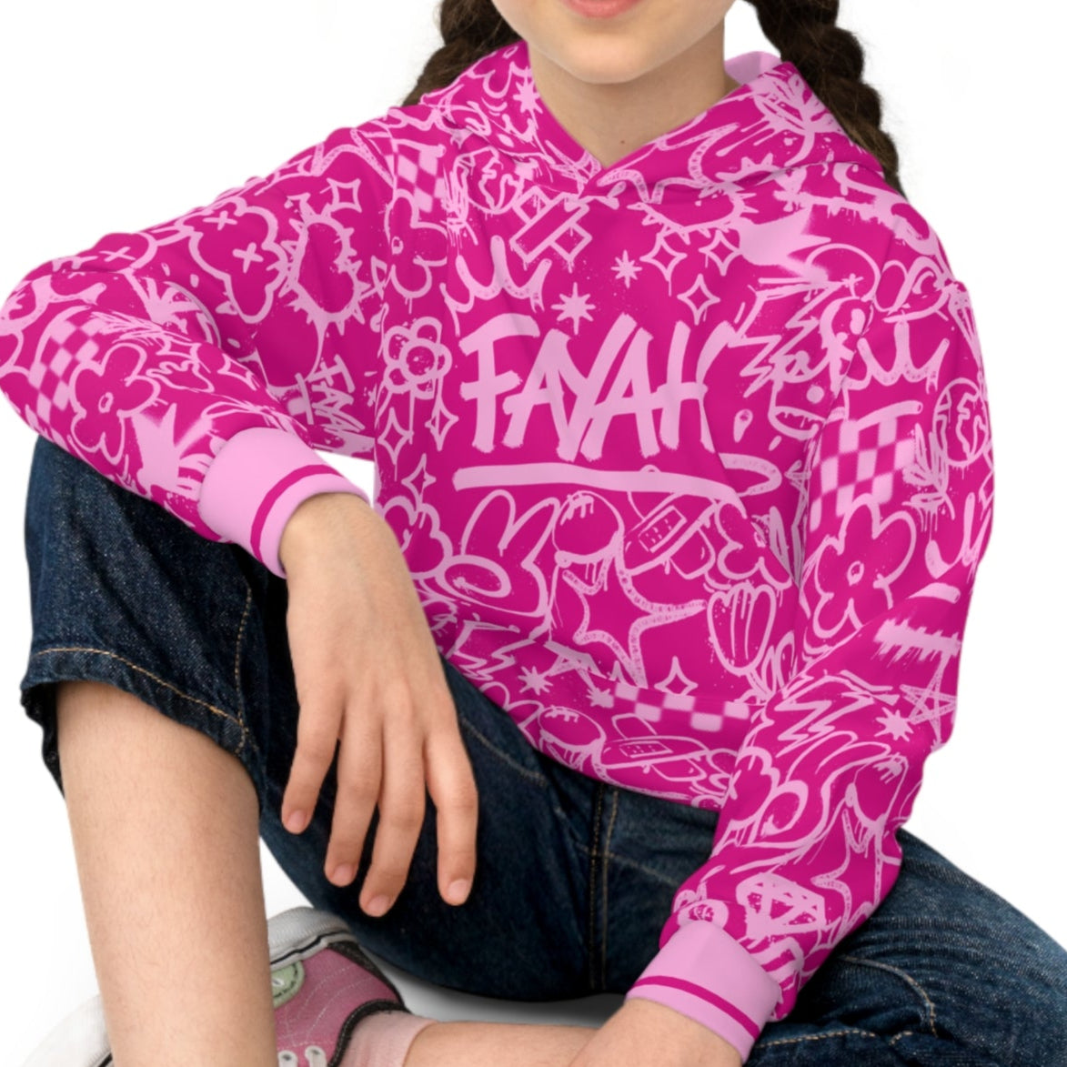 FAYAH KIDS OLIO (PINK) ECO HOODIE
