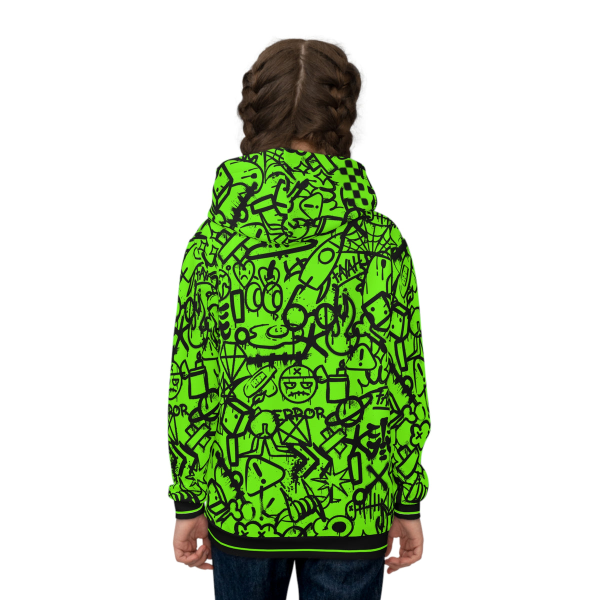 FAYAH KIDS OLIO (BLACK/GREEN) HOODIE