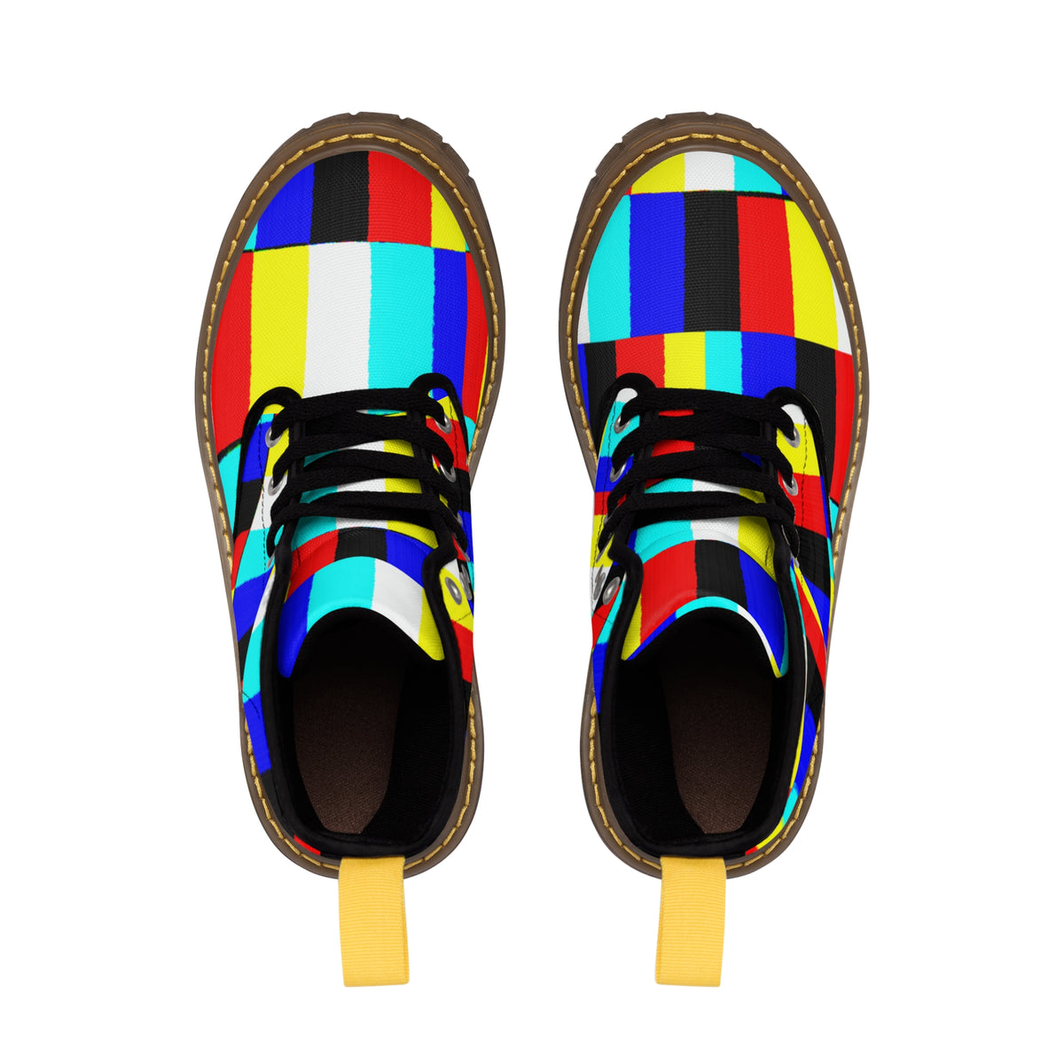 GLITCH Men's Canvas Boots