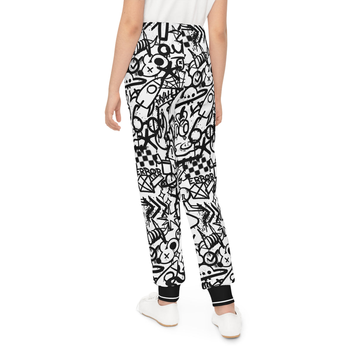 FAYAH KIDS OLIO BLACK AND WHITE JOGGERS