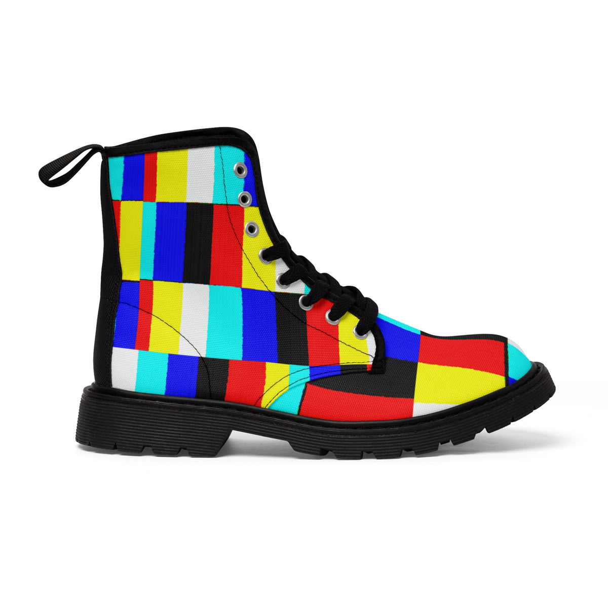 GLITCH Men's Canvas Boots