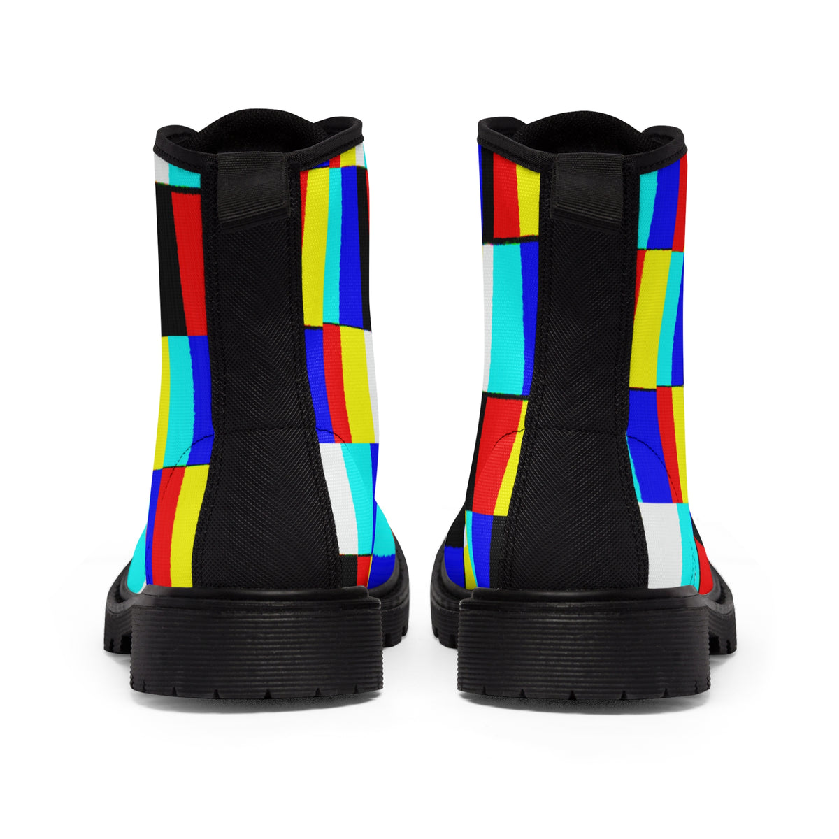 GLITCH Men's Canvas Boots