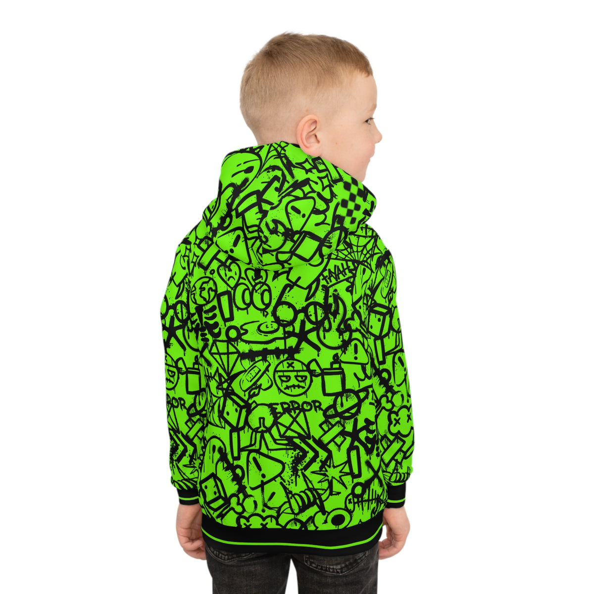FAYAH KIDS OLIO (BLACK/GREEN) HOODIE