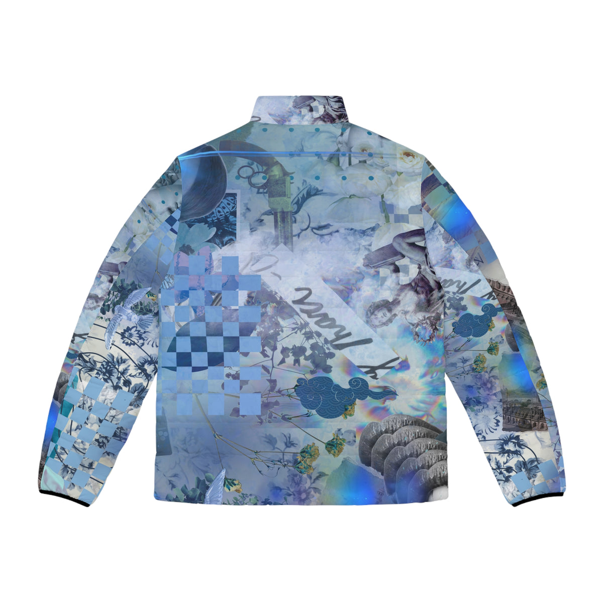 BLUE STRATIFIED Puffer Jacket