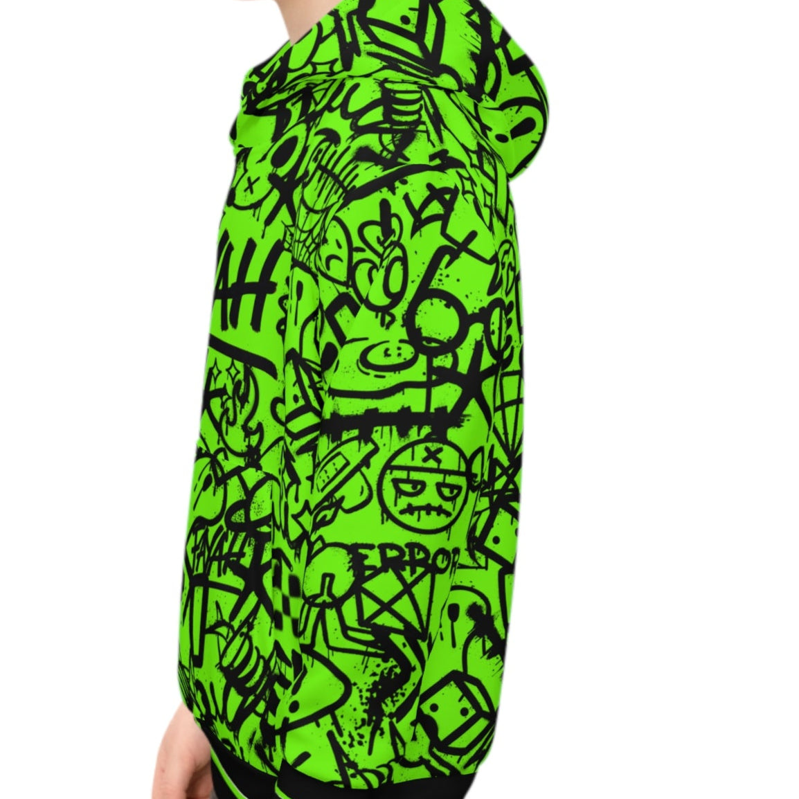 FAYAH KIDS OLIO (BLACK/GREEN) HOODIE