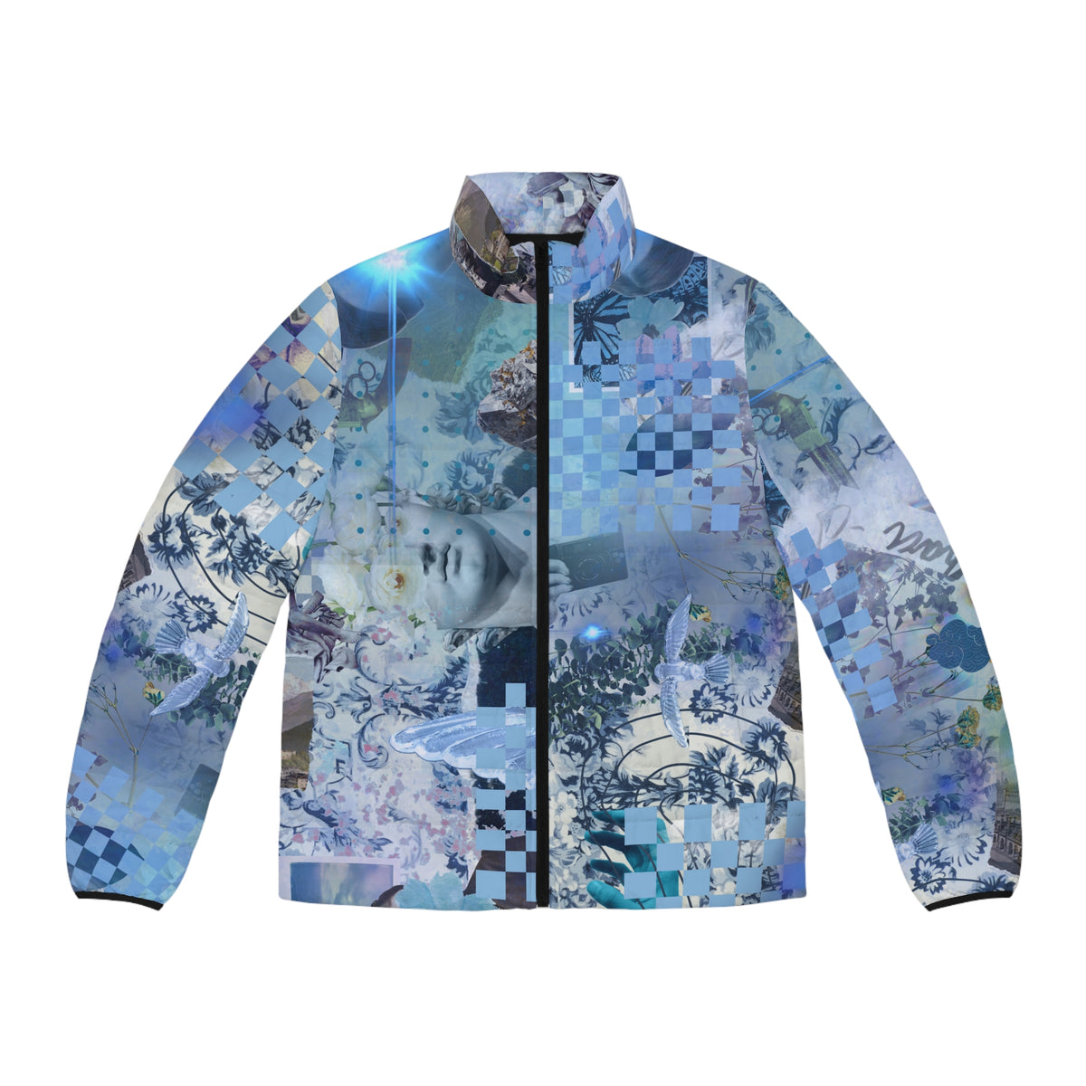 BLUE STRATIFIED Puffer Jacket