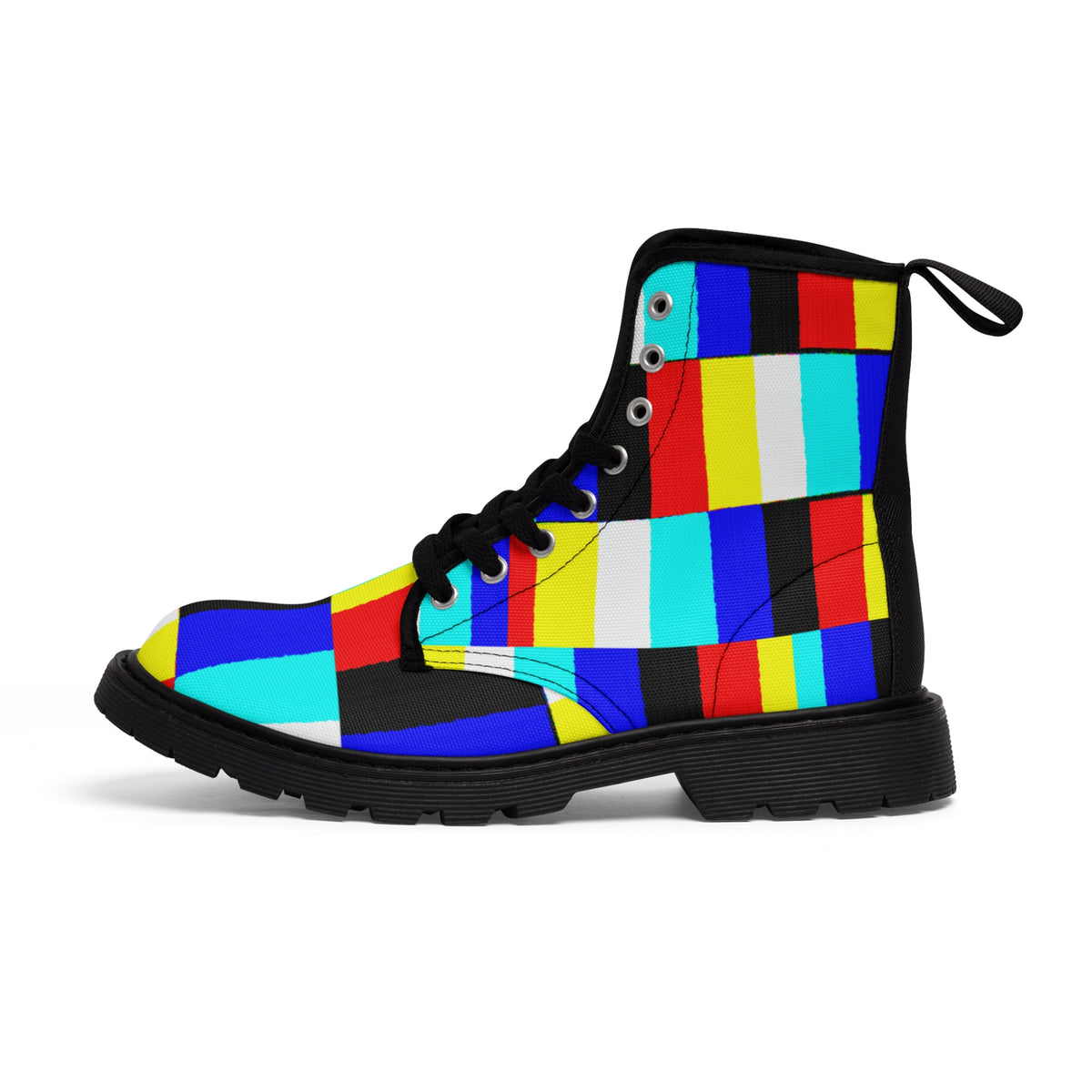 GLITCH Men's Canvas Boots