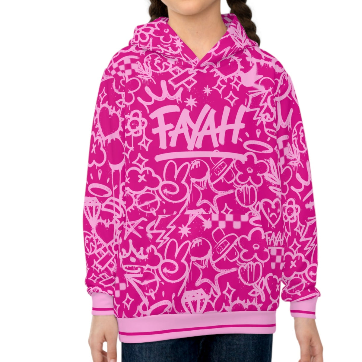 FAYAH KIDS OLIO (PINK) ECO HOODIE
