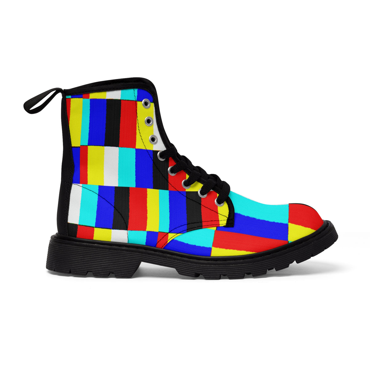 GLITCH Men's Canvas Boots