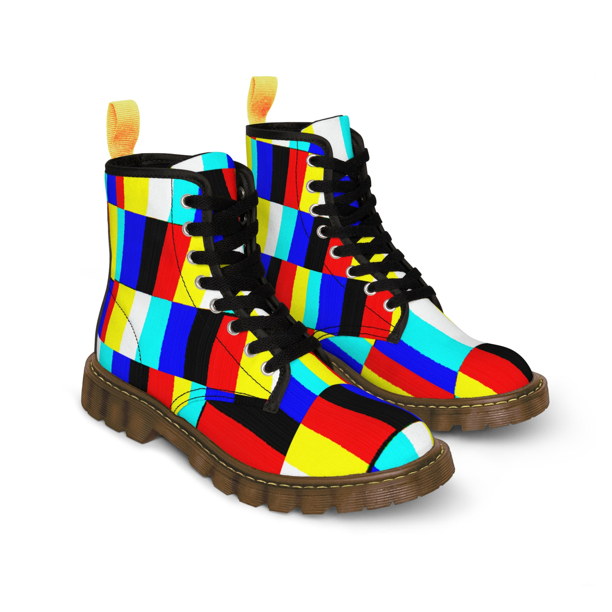 GLITCH Men's Canvas Boots