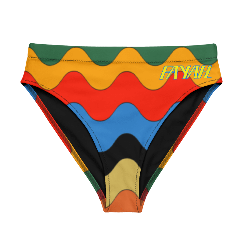 TIDAL Recycled high-waisted bikini bottom