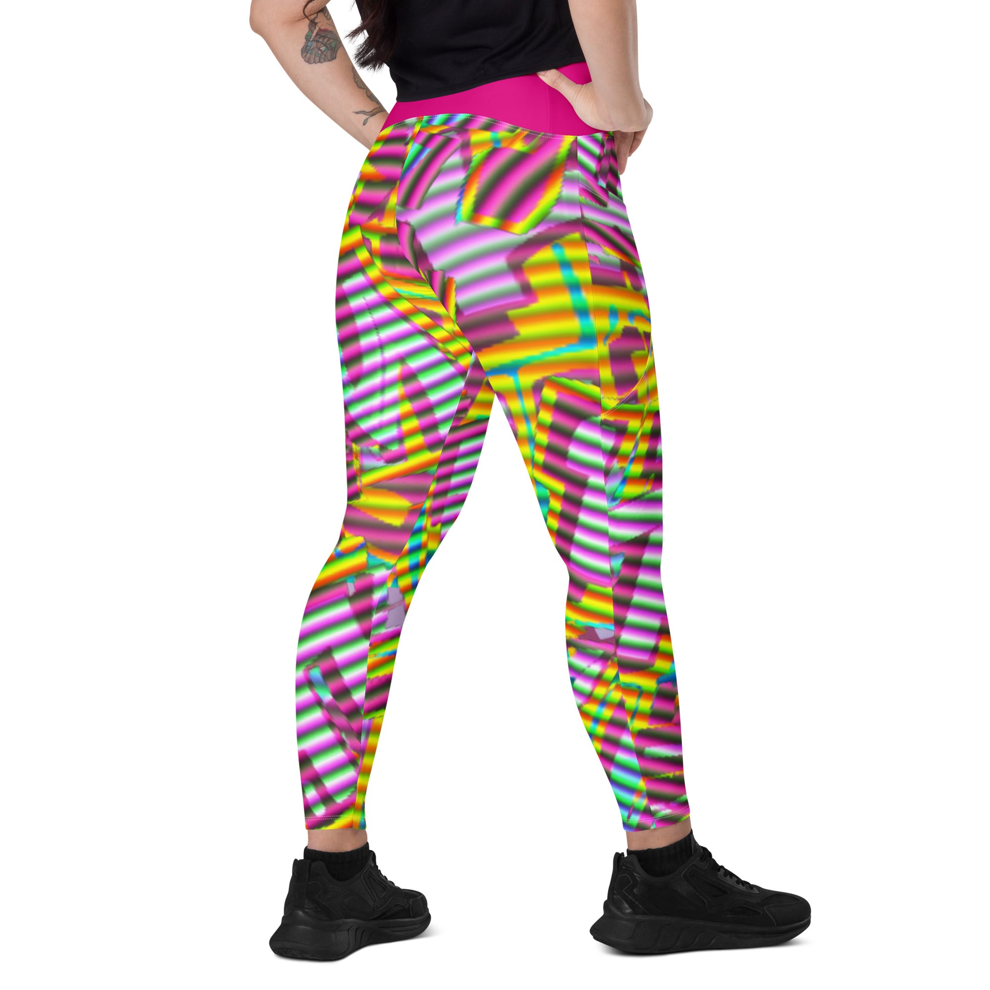 SPARKED Leggings with pockets (*pink contrast)