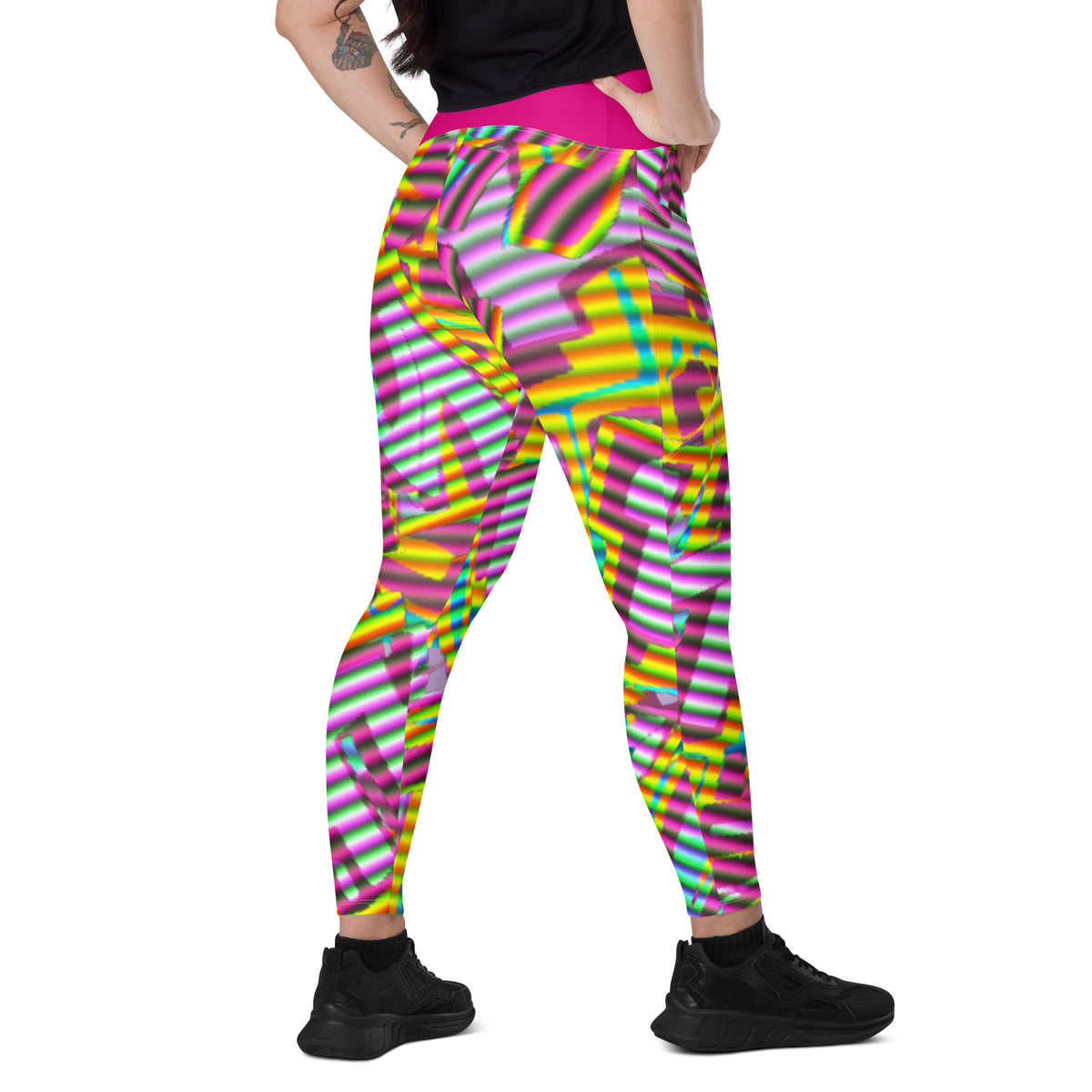SPARKED Leggings with pockets (*pink contrast)