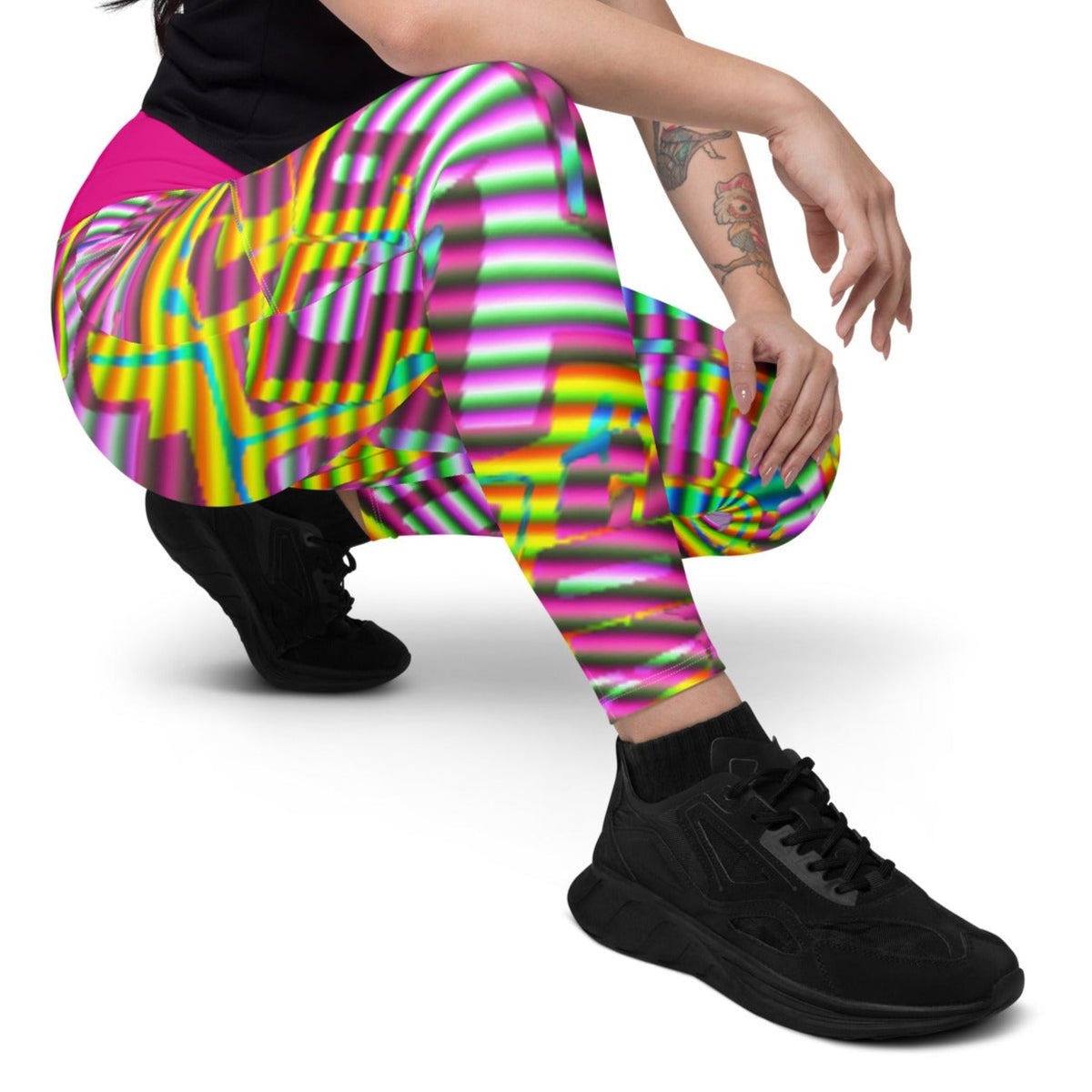 SPARKED Leggings with pockets (*pink contrast)