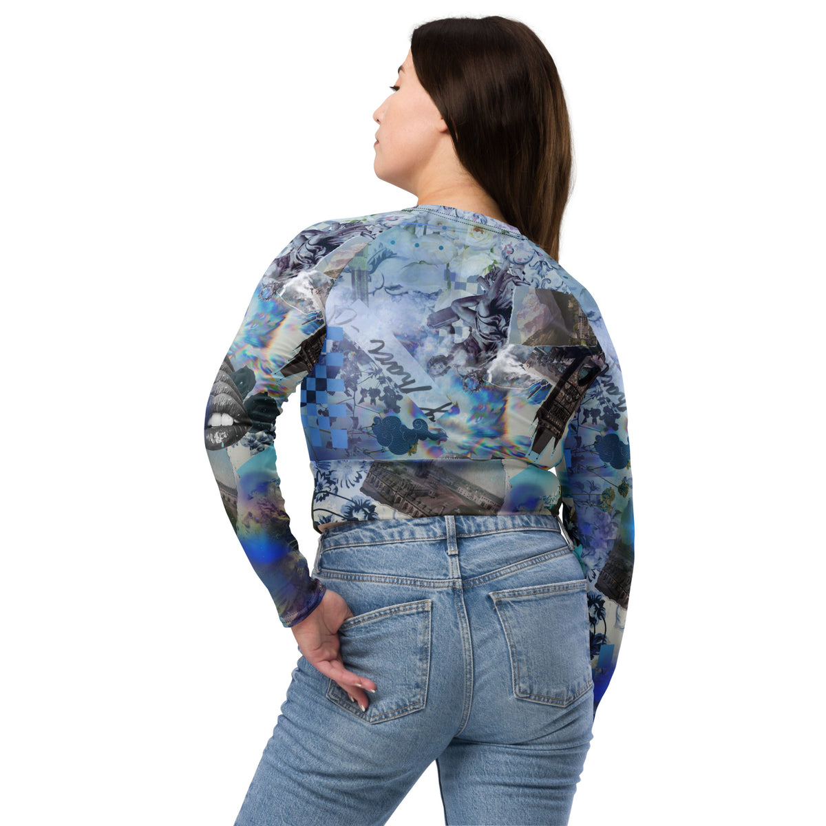 KASH Recycled long-sleeve crop