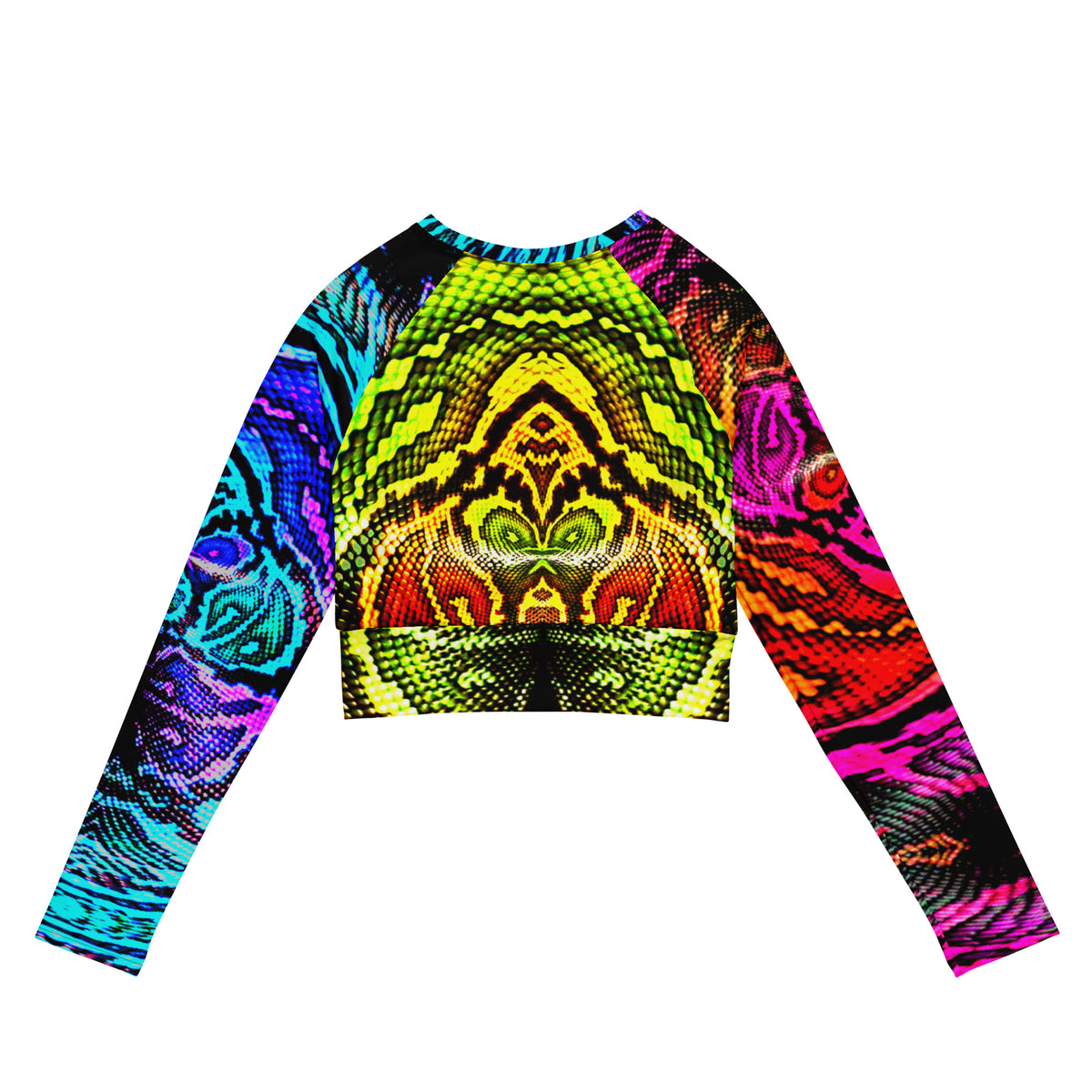 KING long-sleeve crop top