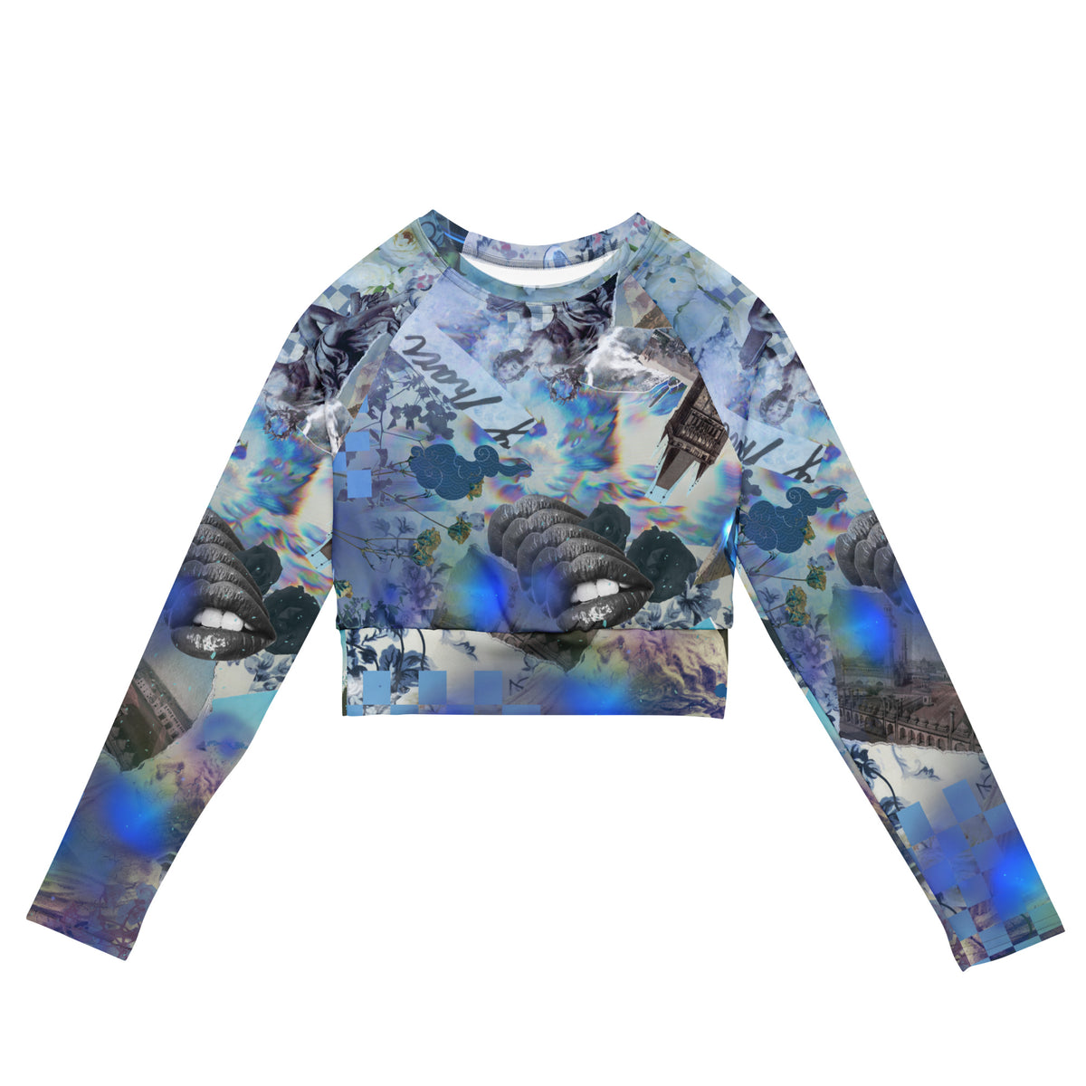 KASH Recycled long-sleeve crop