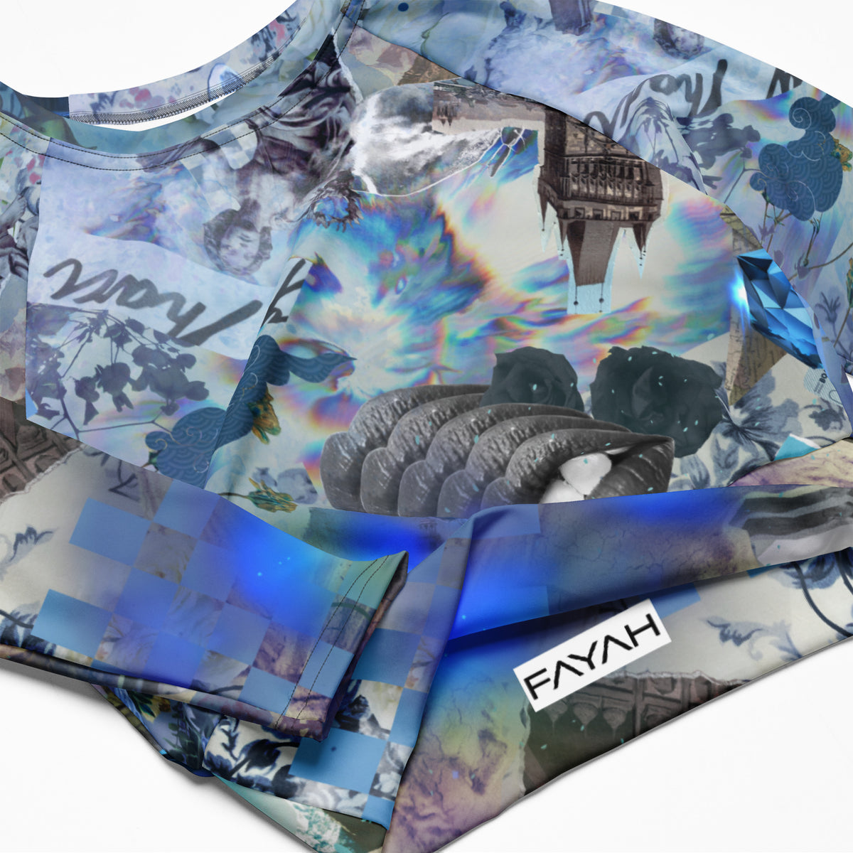 KASH Recycled long-sleeve crop