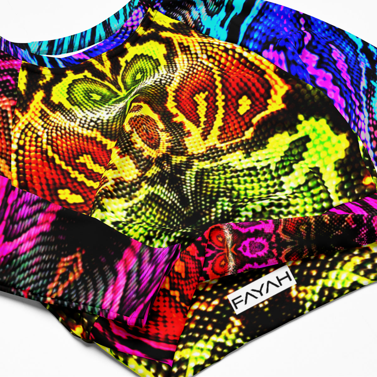 KING long-sleeve crop top