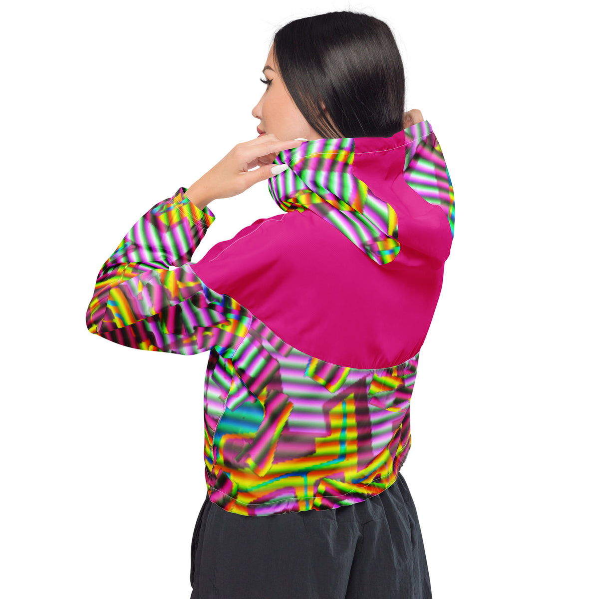 SPARKED cropped windbreaker