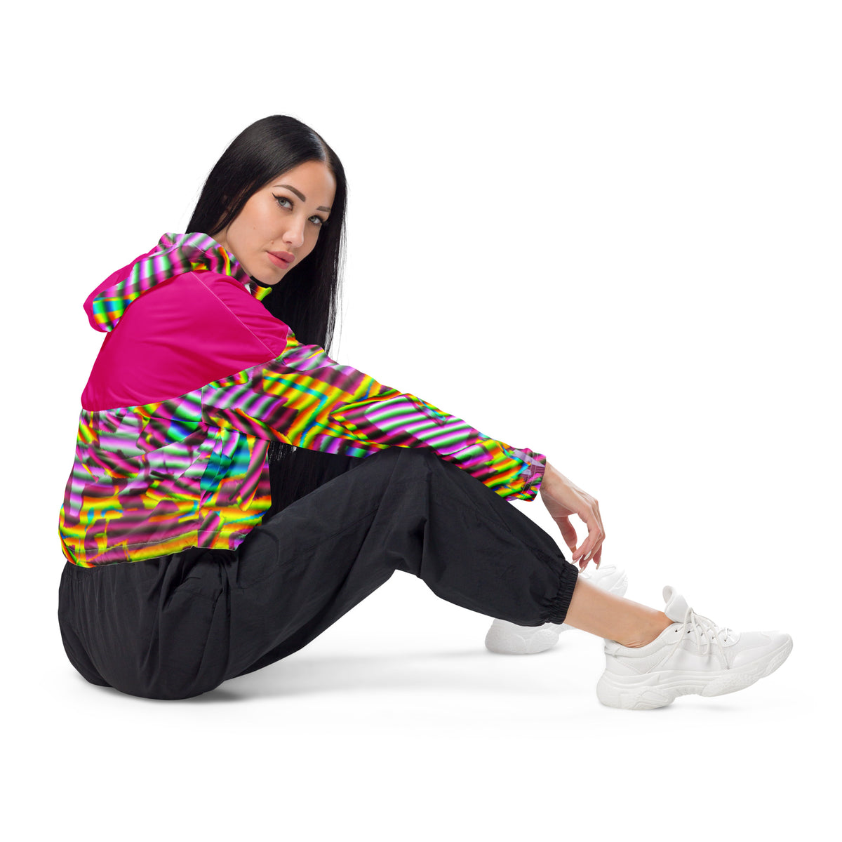 SPARKED cropped windbreaker