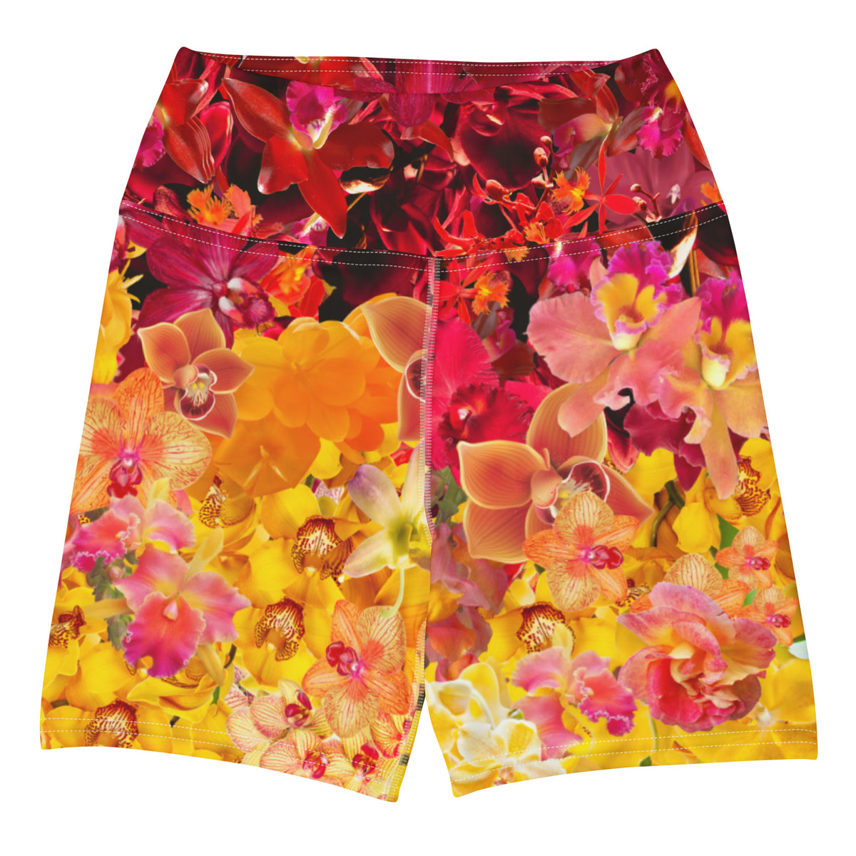 GRANDEUR (red/yellow) Yoga Shorts