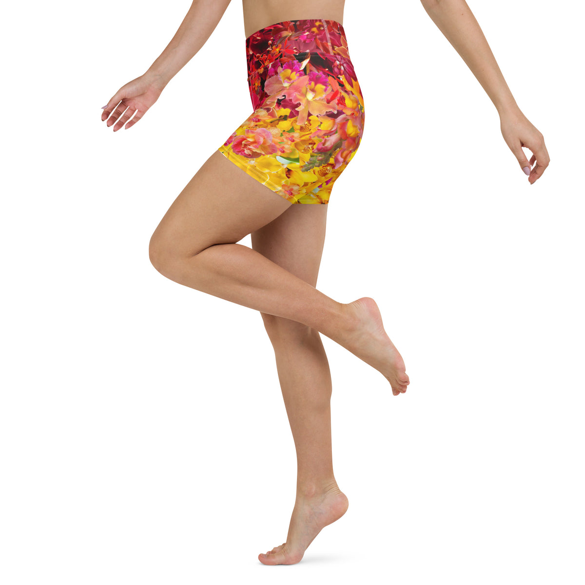 GRANDEUR (red/yellow) Yoga Shorts