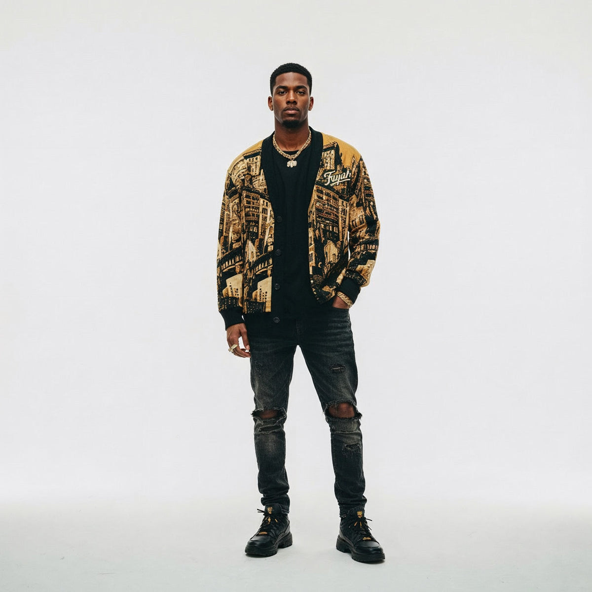 DISTRICT BUTTON UP KNITTED CARDIGAN