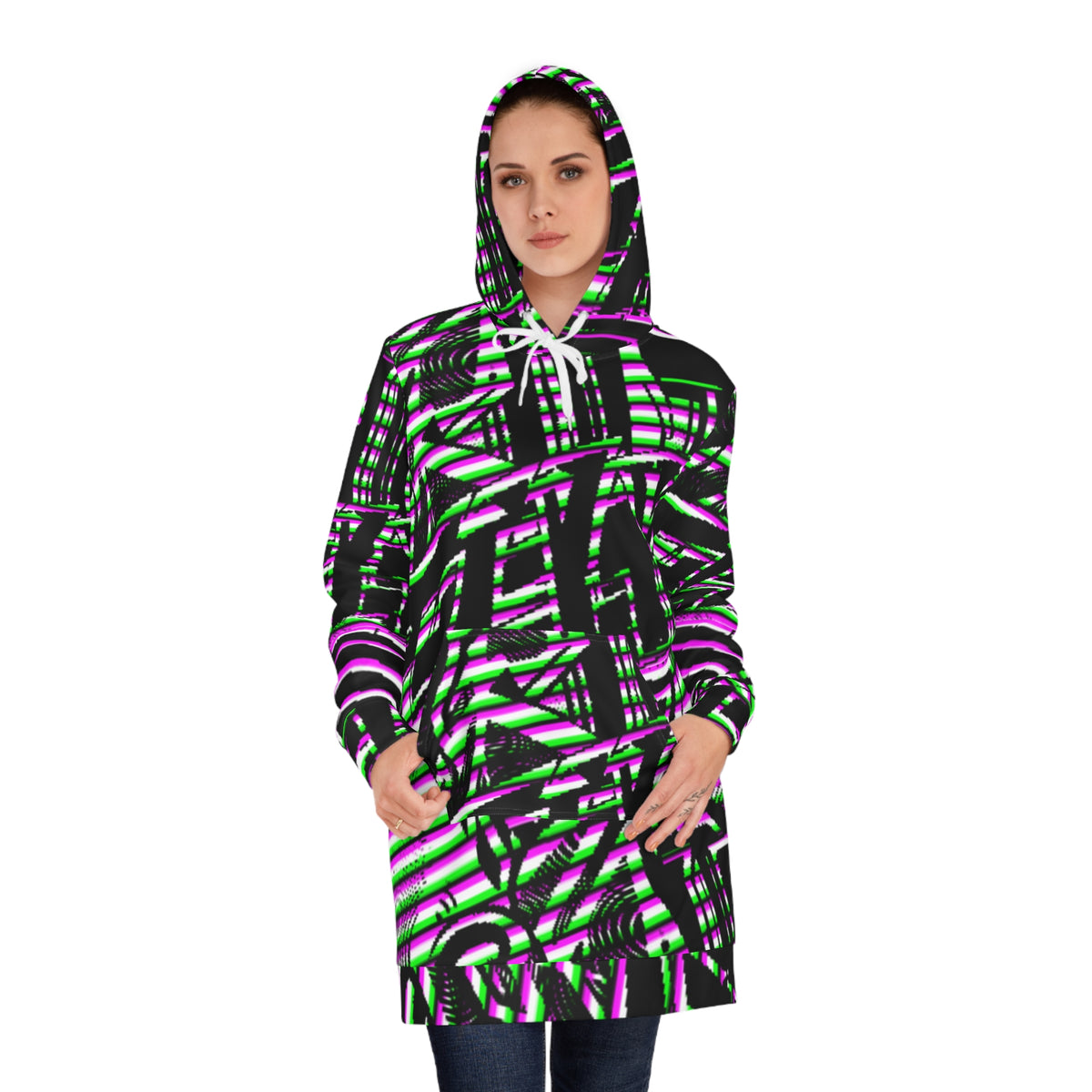 INKED PIXEL Hoodie Dress