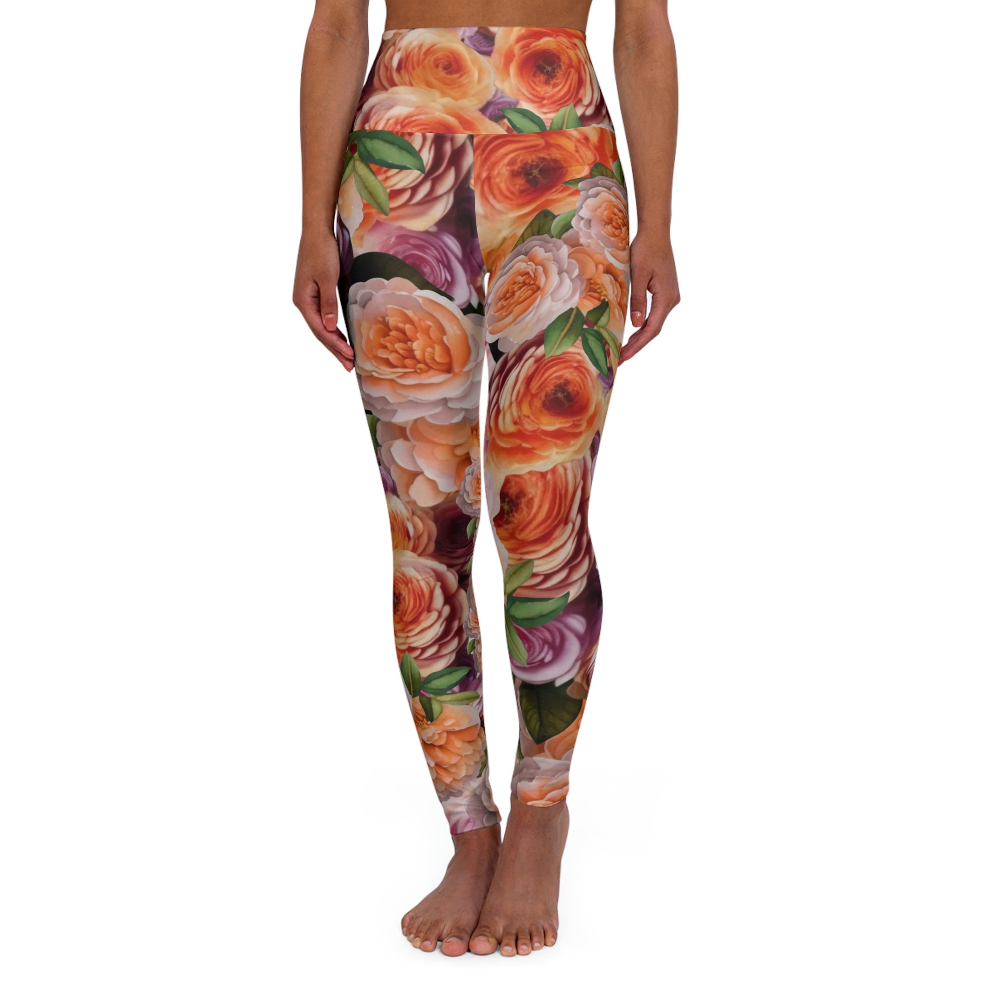 Sparked High Waisted Yoga Leggings (pink contast) – Fayah Athletics