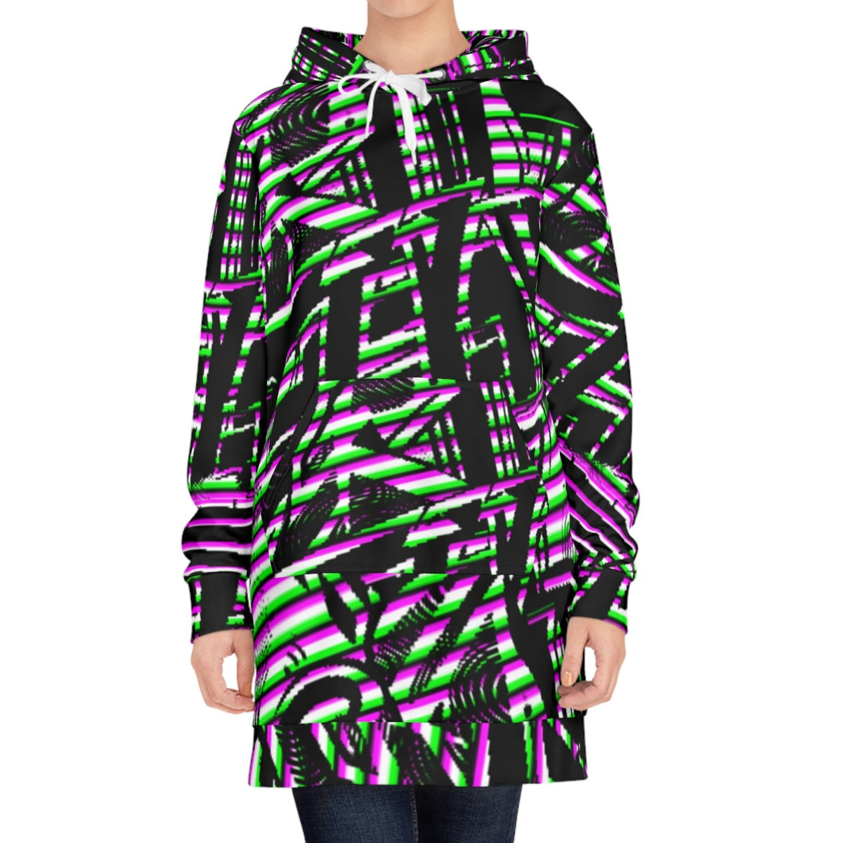 INKED PIXEL Hoodie Dress