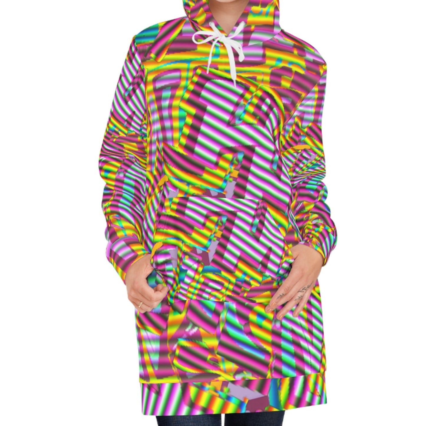 SPARKED Hoodie Dress