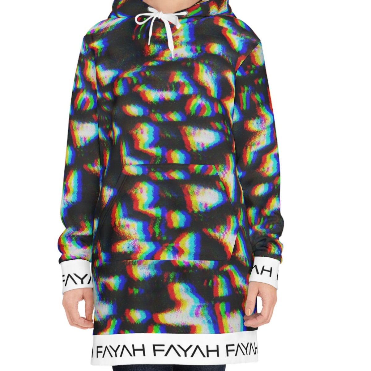 FRACTURED Hoodie Dress