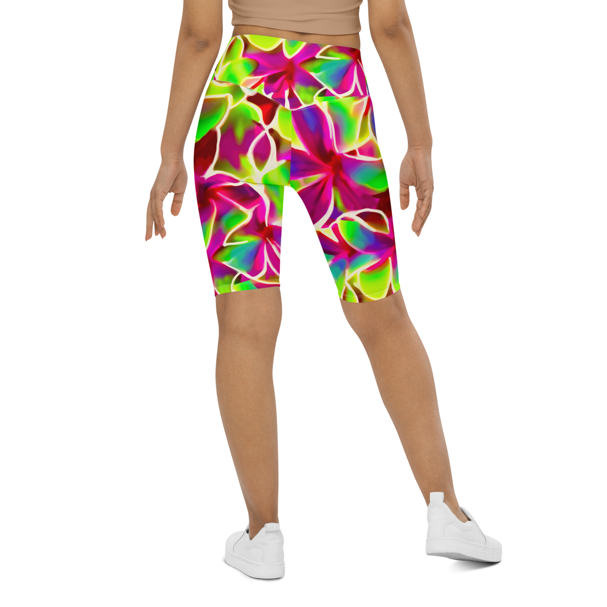 GLow Petals Biker Shorts