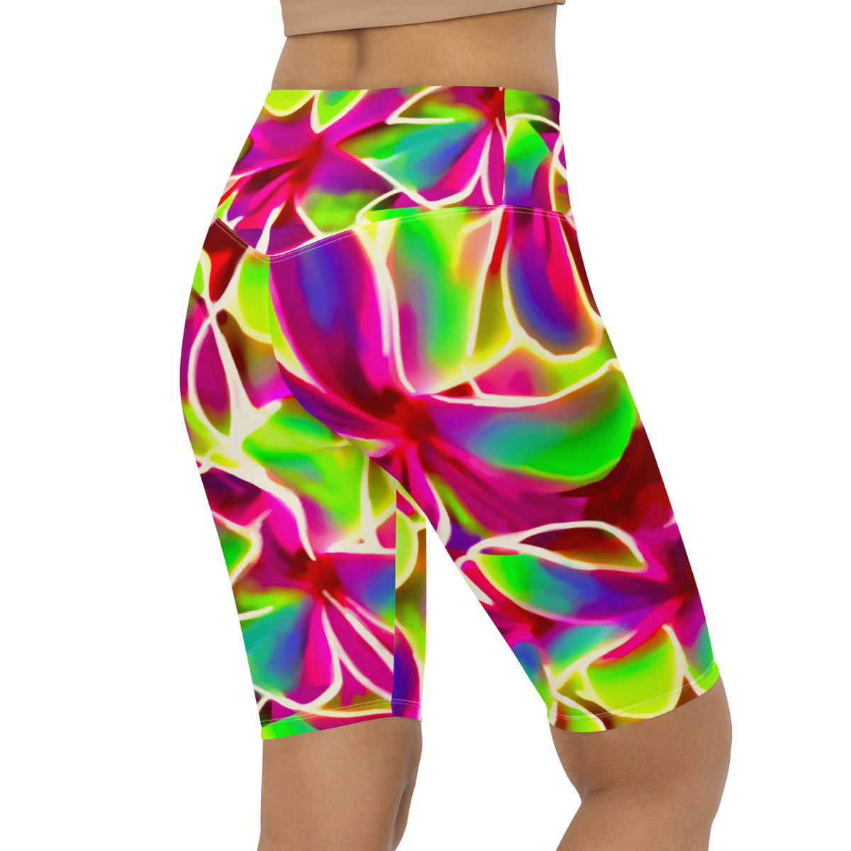 GLow Petals Biker Shorts