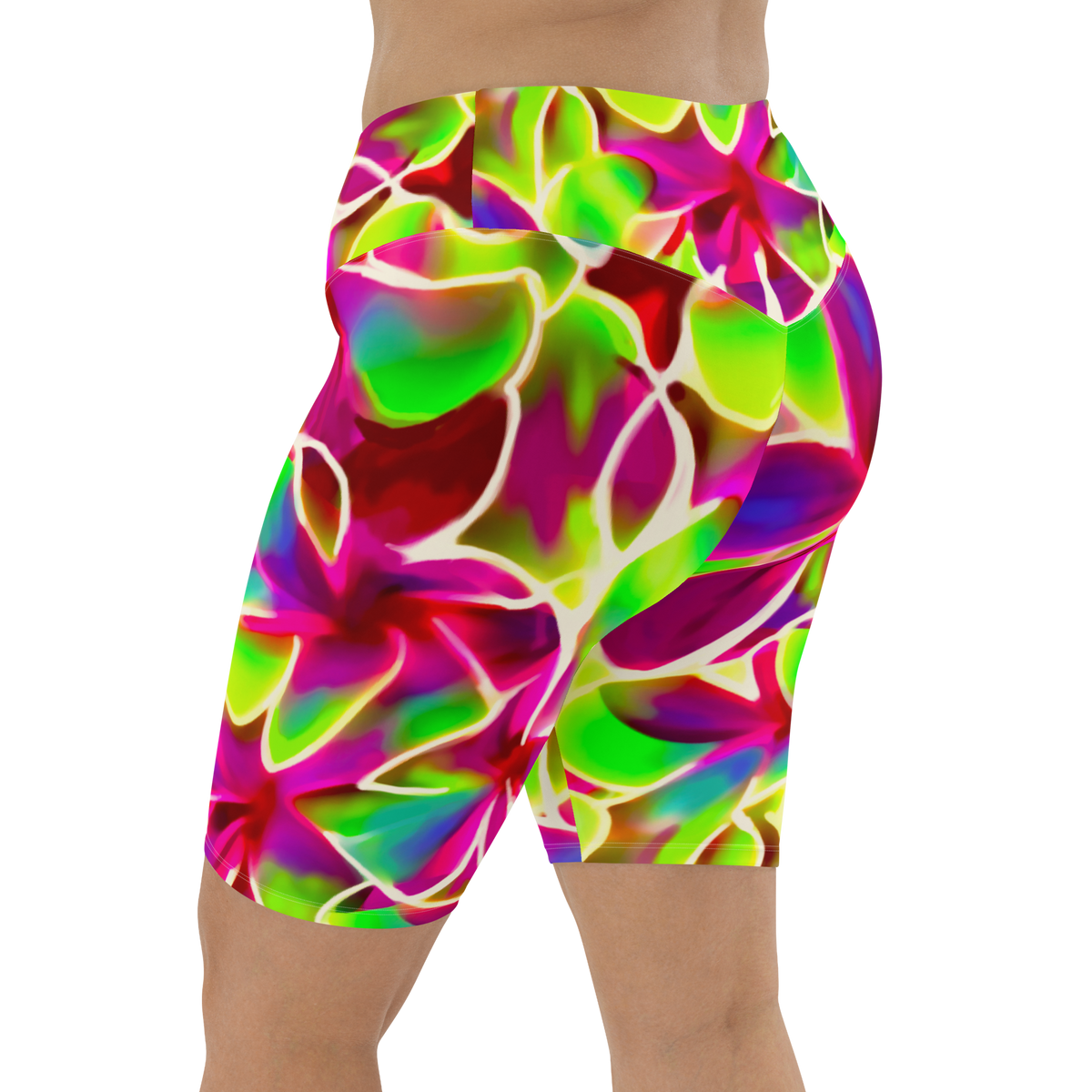 GLow Petals Biker Shorts