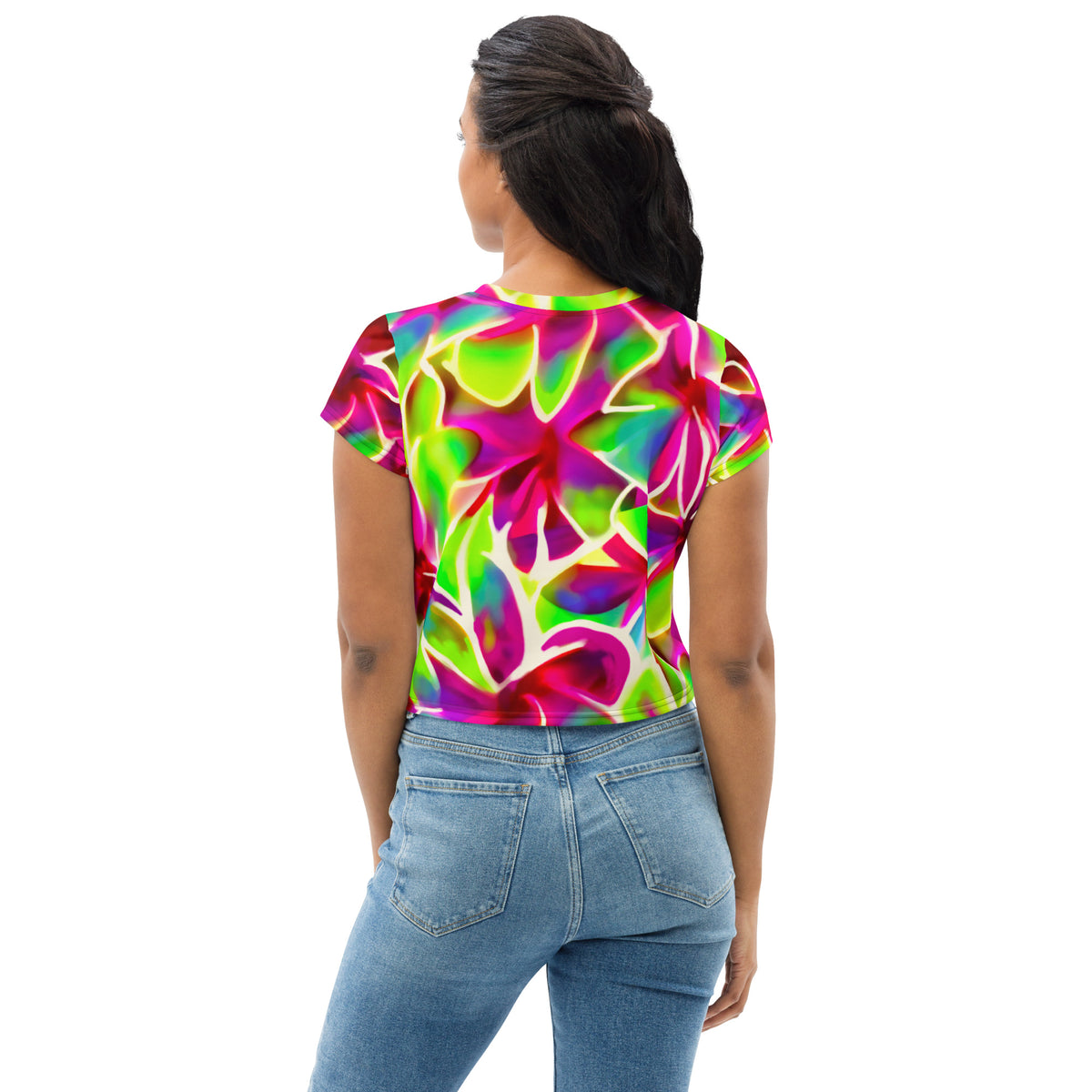 Glow Petals Cropped Tee