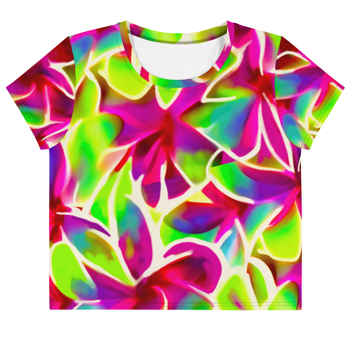 Glow Petals Cropped Tee