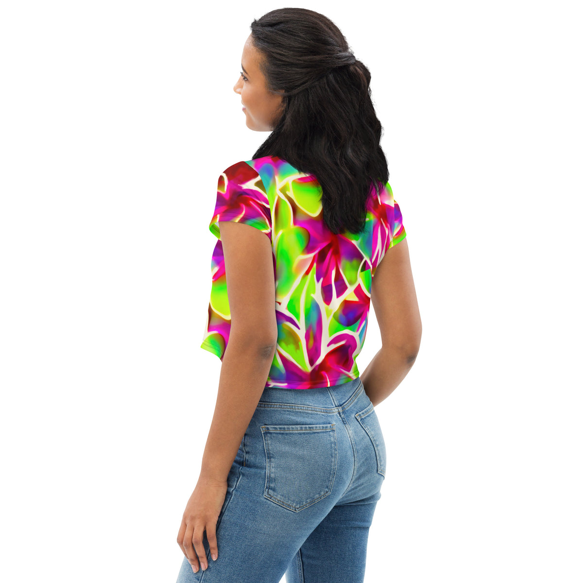 Glow Petals Cropped Tee